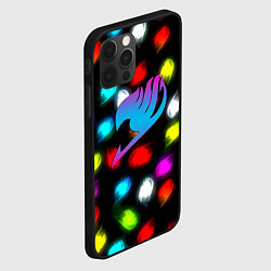 Чехол для iPhone 12 Pro Fairy Tail неоновые лого, цвет: 3D-черный — фото 2
