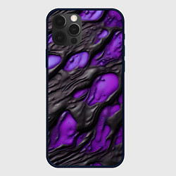 Чехол iPhone 12 Pro Фиолетовая текучая субстанция