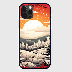 Чехол для iPhone 12 Pro Волшебство зимы и нового года, цвет: 3D-черный