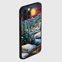 Чехол для iPhone 12 Pro Загадочный Новый год, цвет: 3D-черный — фото 2