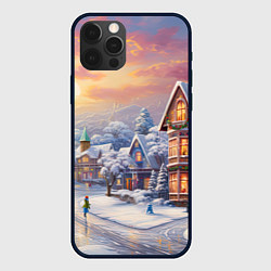 Чехол для iPhone 12 Pro Подарки для зимы, цвет: 3D-черный