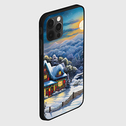 Чехол для iPhone 12 Pro Зимнее волшебство праздника, цвет: 3D-черный — фото 2