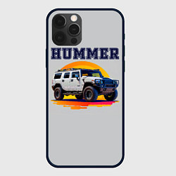 Чехол iPhone 12 Pro Нейросеть - Hummer рисунок