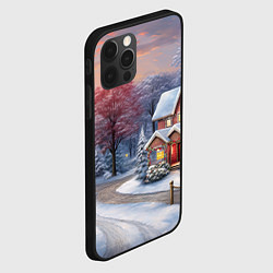 Чехол для iPhone 12 Pro Волшебство зимней природы, цвет: 3D-черный — фото 2