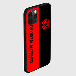 Чехол для iPhone 12 Pro Стальной алхимик - красная печать Альфонс, цвет: 3D-черный — фото 2