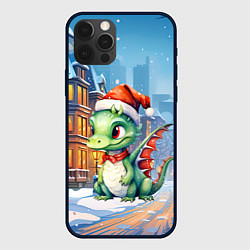 Чехол iPhone 12 Pro Дракон зимний холод