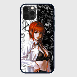 Чехол для iPhone 12 Pro Makima - Chainsaw man, цвет: 3D-черный