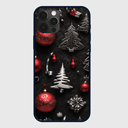 Чехол iPhone 12 Pro Новогодние игрушки елочные