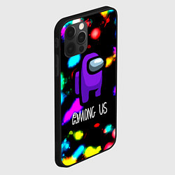 Чехол для iPhone 12 Pro Among us blink neon, цвет: 3D-черный — фото 2