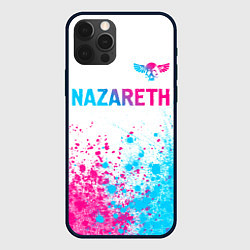 Чехол iPhone 12 Pro Nazareth neon gradient style посередине