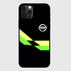 Чехол для iPhone 12 Pro Nissan logo brend auto, цвет: 3D-черный