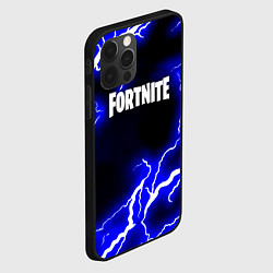 Чехол для iPhone 12 Pro Fortnite шторм молнии неон, цвет: 3D-черный — фото 2