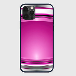 Чехол iPhone 12 Pro Розовый выпуклый фон