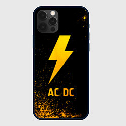 Чехол iPhone 12 Pro AC DC - gold gradient