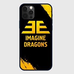 Чехол iPhone 12 Pro Imagine Dragons - gold gradient