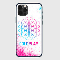 Чехол iPhone 12 Pro Coldplay neon gradient style