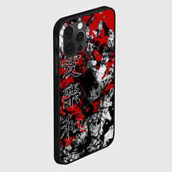 Чехол для iPhone 12 Pro Японский стиль иероглифы, цвет: 3D-черный — фото 2