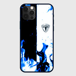 Чехол iPhone 12 Pro Tesla Elon Mask fire