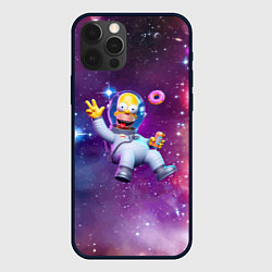 Чехол iPhone 12 Pro Homer Simpson in space - ai art