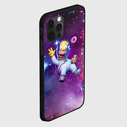 Чехол для iPhone 12 Pro Homer Simpson in space - ai art, цвет: 3D-черный — фото 2