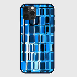 Чехол iPhone 12 Pro Синие прямоугольники