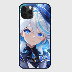 Чехол для iPhone 12 Pro Genshin Impact Furina Smile, цвет: 3D-черный