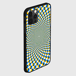 Чехол для iPhone 12 Pro Оптическая иллюзия арт, цвет: 3D-черный — фото 2