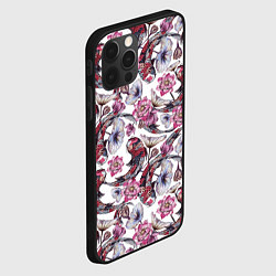 Чехол для iPhone 12 Pro Карпы кои и лилии, цвет: 3D-черный — фото 2