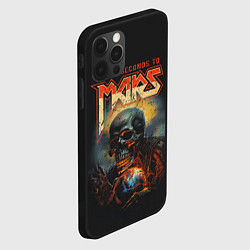 Чехол для iPhone 12 Pro Thirty seconds to mars skull, цвет: 3D-черный — фото 2