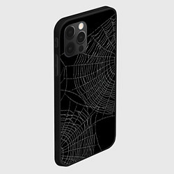 Чехол для iPhone 12 Pro Spider паутина, цвет: 3D-черный — фото 2