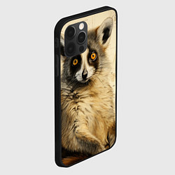 Чехол для iPhone 12 Pro Лемур в стиле диаграмм Давинчи, цвет: 3D-черный — фото 2