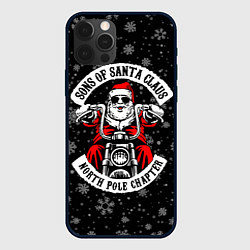 Чехол для iPhone 12 Pro Sons of Santa Claus north pole chapter, цвет: 3D-черный