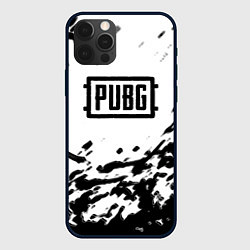 Чехол iPhone 12 Pro PUBG black color splash game