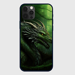 Чехол iPhone 12 Pro Зеленый дракон символ 2024