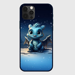 Чехол iPhone 12 Pro Снежный дракон 2024