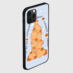 Чехол для iPhone 12 Pro Гора капибара с мандаринами, цвет: 3D-черный — фото 2