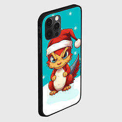 Чехол для iPhone 12 Pro Новогодний дракошка 2024, цвет: 3D-черный — фото 2