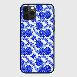 Чехол iPhone 12 Pro Гжель классика