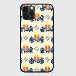 Чехол iPhone 12 Pro Подарок на карете и ромб