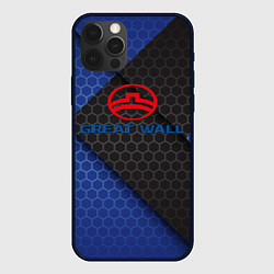 Чехол для iPhone 12 Pro Great wall logo, цвет: 3D-черный