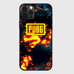 Чехол iPhone 12 Pro PUBG огненое лого