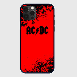 Чехол iPhone 12 Pro AC DC skull rock краски