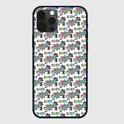 Чехол iPhone 12 Pro Паттерн детский со Змеем Горынычем