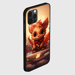 Чехол для iPhone 12 Pro Крылатый чудо дракон, цвет: 3D-черный — фото 2