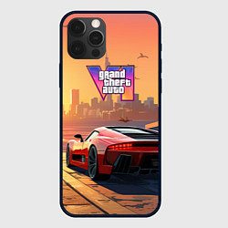 Чехол iPhone 12 Pro GTA 6 авто вид сзади