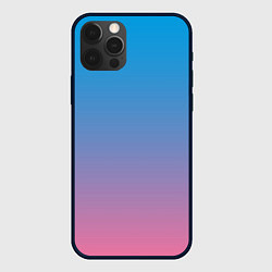 Чехол iPhone 12 Pro Небесно-розовый градиент