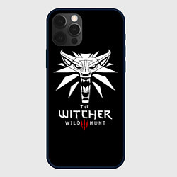 Чехол iPhone 12 Pro The Witcher белое лого гейм
