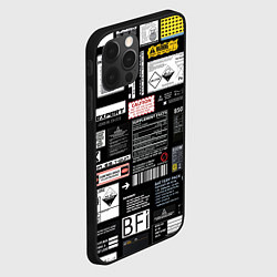 Чехол для iPhone 12 Pro Инженерные шильдики, цвет: 3D-черный — фото 2