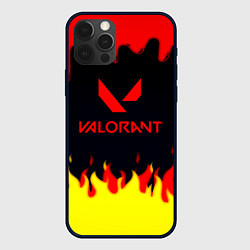 Чехол iPhone 12 Pro Valorant flame texture games