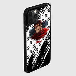 Чехол для iPhone 12 Pro Berserk anime black pattern, цвет: 3D-черный — фото 2